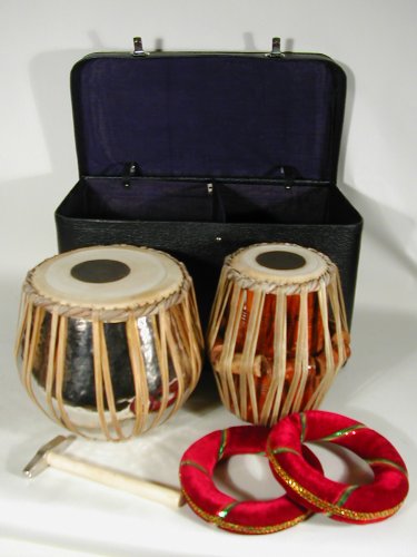 CasaPercussion Tabla Set, w/ Tuning Hammer, Comfort Rings and Case