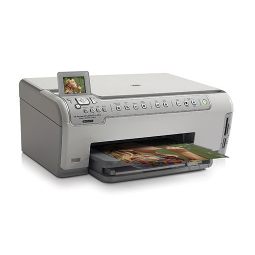 HP Photosmart C5180 All-in-One - Multifunction ( printer / copier / scanner ) - color - ink-jet - copying (up to): 32 ppm (mono) / 31 ppm (color) - printing (up to): 32 ppm (mono) / 31 ppm (color) - 100 sheets - Hi-Speed USB, 10/100 Base-TX