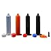 Jensen Global JG30A-20-UVB-GCK 30 cc Air Syringe & Stopper Kit UV Black Opaque Barrel Blue CA Stopper with Tip & End Caps Box of 20