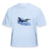 F-16 Jet Aircraft - Toddler Light-Blue-T-Shirt (3T)