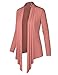 BIADANI Women Classic Hi-Low Open Front Lightweight Soft Drape Rayon Cardigan (S-5X)