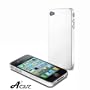 Acase(TM) Superleggera snowflake fit case for iPhone 4 with Screen Protector (White)