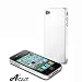 Acase(TM) Superleggera snowflake fit case for iPhone 4 with Screen Protector (White)