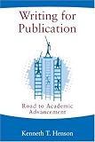 Writing for Publication: Road to Academic Advancement