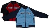 Front Zip Jacket with Contrasting Raglan Sleeves and 'New York' Appliques (Boys 2T-4T)