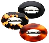 France Luxe Little Oval Barrette - Classic
