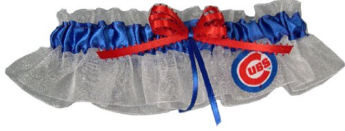 Chicago Cubs Baseball Bridal Garter by Wrigley