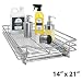 Roll-Out Cabinet Drawer 14" x 21" (Chrome) (4"H x 14"W x 21"D)