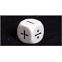 16mm Opaque Math Operator Dice, 4 Function (+,-,X,/)