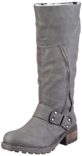 Rieker Scarlett Y0481-45, Damen Stiefel, Grau (cenere 45), EU 38