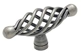 Amerock BP19321-WN Village Classics Birdcage 2-5/8-Inch Maximum Width Oval Knob, Weathered Nickel