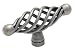 Amerock BP19321-WN Village Classics Birdcage 2-5/8-Inch Maximum Width Oval Knob, Weathered Nickel