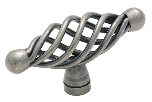 Amerock BP19321-WN Village Classics Birdcage 2-5/8-Inch Maximum Width Oval Knob, Weathered Nickel