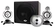 Klipsch GMX A 2.1 Personal Audio System (3 Speakers, Black & Silver)
