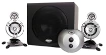 Klipsch GMX A 2.1 Personal Audio System (3 Speakers, Black & Silver)