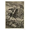 Attila and His Huns Devastate Northern Italy Giclee Poster Print by Sanesi, 9x12