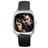 Square Metal Watch of Twilight Edward Cullen and Bella Swan in Love