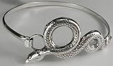 Sterling Silver Snake Bracelet in a Comfortable Strap Style