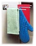Homz Laundry/Seymour #011232341_I01 White 3ArmSwing Towel Bar