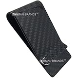 Carbon Fiber Money Clip - Genuine 3K Weave - Fits Up To 15 Cards Strong and Lightweight Glossy