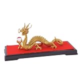 風水・願い龍 (20mm 水晶・ローズクオーツ・金属珠付)