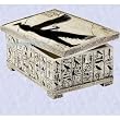 Egyptian Goddess Ma at Jewelry treasure Box Sculpture (The Digital Angel Decor)