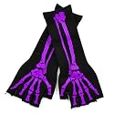 Rock Daddy Fingerlose Handschuhe BONES purple
