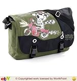 Ed Hardy by Christian Audigier Skeleton on Bike Messenger Bag