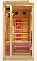 1 Person Sauna Glass Front Hemlock Ceramic Dry Heat FAR Infrared Portable Detox New