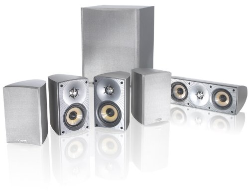 Paradigm Cinema 70 CT 5.1 Home Theater Surround Sound System (Silver)