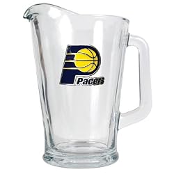 Indiana Pacers NBA 60oz Glass Pitcher - Primary Logo by Great American Products