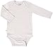 Woolino 100% Superfine Merino Wool Baby Bodysuit - Long Sleeve Onesies for Boy and Girl -12-18 Months - Oat