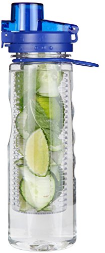 Infuser water bottle leak proof flip-top sport water bo…
