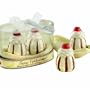 Kate Aspen "Sweet Celebrations" Ceramic Banana Split Salt and Pepper Shakers