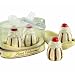 Kate Aspen "Sweet Celebrations" Ceramic Banana Split Salt and Pepper Shakers