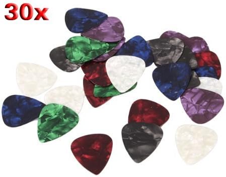 YESIT Celluloid Folk Guitar Finger Picks Guitar Ukulele Sheet Shrapnel 0.71 Thickness 30PCS