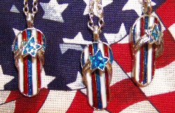 Patriotic Flip Flop Sandal Necklace