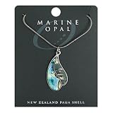 Review Puckator  / Marine Opal Pendant-Rain Drop Snake Chain