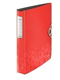 Produkt-Bild: Leitz 42360025 Ringbuch Active Bebop, A4, PP, 4 Ringe, 30 mm, rot