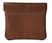 AimTrend Men's Leather Squeeze Coin Pouch Change Holder