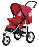 Hauck 310021 - 3-Rad Jogger Roadster SL Stars rot