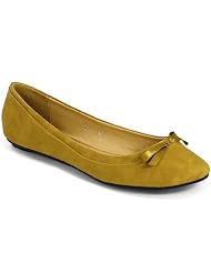 Damenschuhe Ballerina Slipper mit Satin Schleifen M121