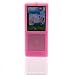 Etui / Housse en silicone pour Samsung YP-T10 + clip d'attache - Rose