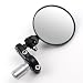 Black 3" CNC Aluminum Round Bar End Rearview Side Mirrors 7/8" For Ducati 748 996 749 999 848 1098 1198 Monster RVGS GT Series Hypermotard SS 400 600 750 800 1000 ST2 ST4
