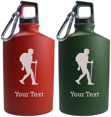 Personalized Engraved Hiker Hiking 17 Oz Aluminum Canteen Water Bottle for Men and Women Perfect Customizable Holiday Gift or Birthday Present! Contact Seller for Personalization and Color Request or Leave a Gift Message at Checkout!