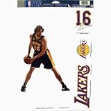 LOS ANGELES LAKERS PAUL GASOL REMOVABLE CAR TRUCK WINDOW WALL DECAL SET (4)