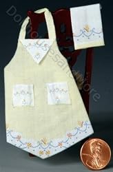 Miniature Yellow Apron Kit by Lindee's Little Linens