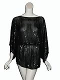 LACEY KAHANE Sequin Mini Dress in Black