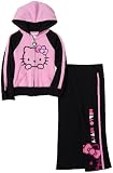 Hello Kitty Girls 2-6x 2Pc Hoodie/Pant Set,Pink/Black,2T