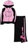 Hello Kitty Girls 2-6x 2Pc Hoodie/Pant Set,Pink/Black,2T